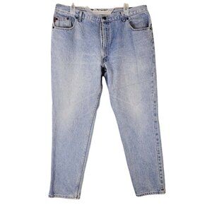 Bugle Boy Vintage Jeans 40x30 Med Light Wash 100% Cotton Slightly Tapered
